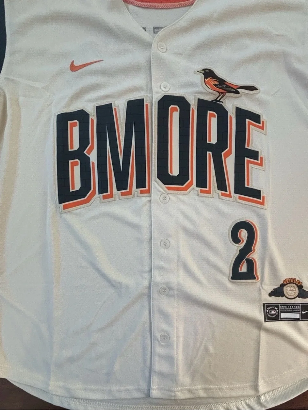 Baltimore Orioles Gunnar Henderson City Connect Jersey 2026 Adult Medium NWT